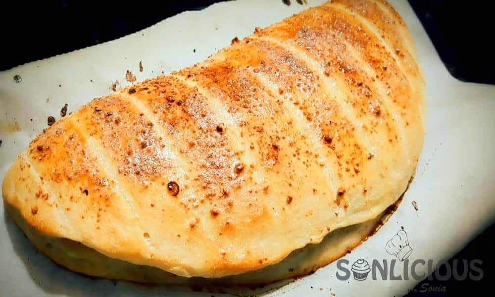 Whole Wheat Stuffed Garlic Bread
