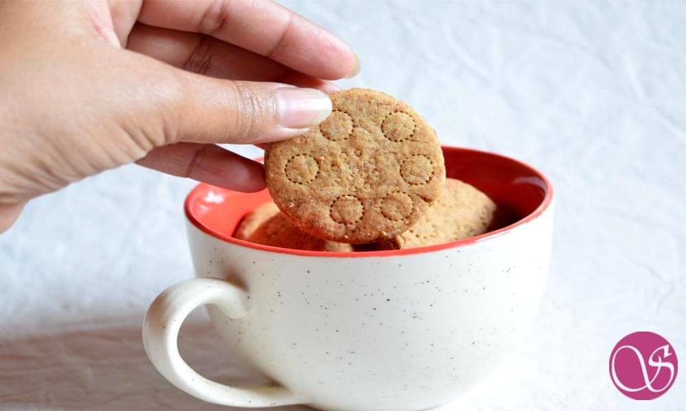 Homemade Atta Biscuits with Jaggery