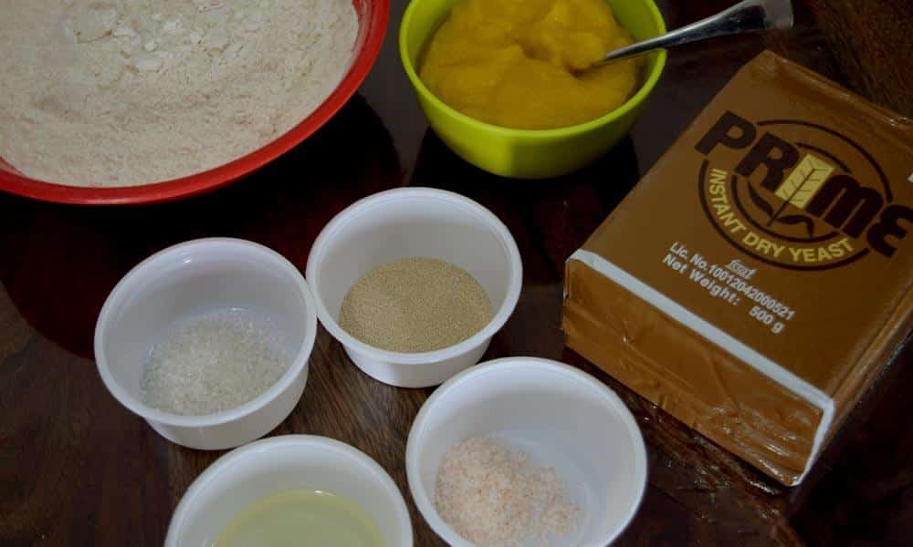 Ingredients for Pumpkin Dinner Rolls Ingredients for Pumpkin Dinner Rolls