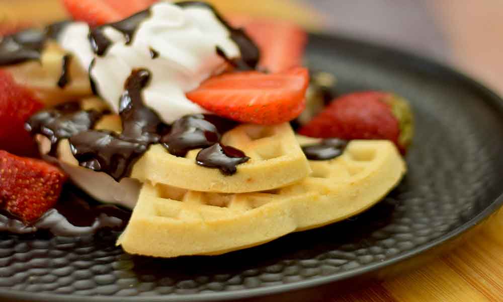 Waffles-Recipe-Plating waffles recipe plating