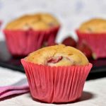eggless strawberry muffins