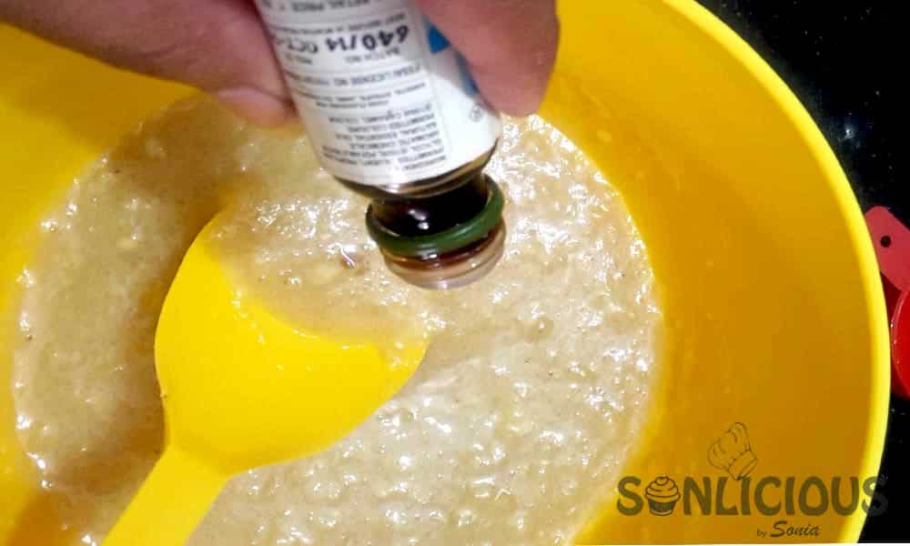 Eggless Chocolate Cake mixed with Essence eggless chocolate cake mixed with essence