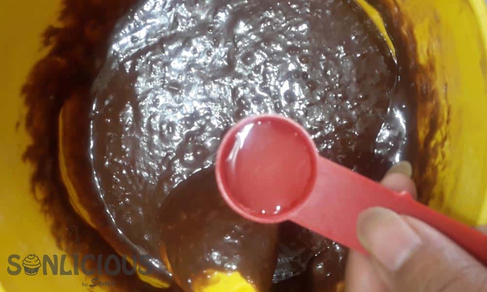 Eggless Chocolate Cake mixed with Vinegar eggless chocolate cake mixed with vinegar